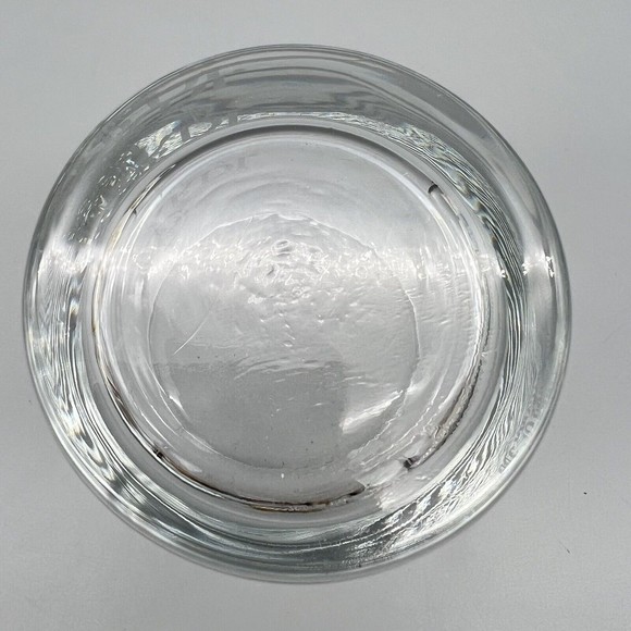 Barcardi Rum Heavy Bottom Lowball Rocks Glass Bat Device Signal Etched Logo EUC - Picture 4 of 5